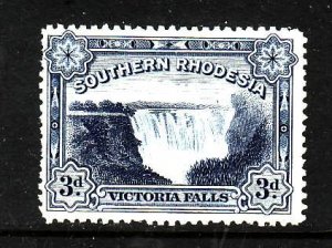 Southern Rhodesia-Sc#32-unused NH 3p Victoria Falls-Waterfalls-1932-