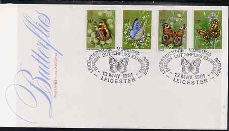 Great Britain 1981 Butterflies set of 4 on illustrated PO...