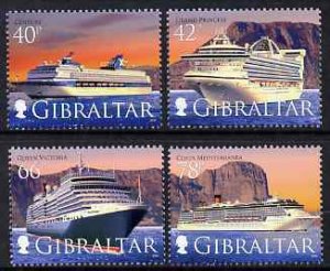 GIBRALTAR - 2008 - Cruise Ships - Perf 4v Set - Mint Never Hinged