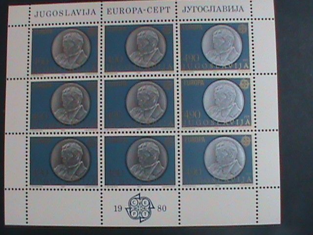 ​YUGOSALAVIA-1980 SC#1467:MARSHAL TITO BY ANTUN AUGUSTINCIC MNH SHEET -VF