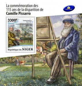 Niger - 2018 Artist Camille Pissarro - Stamp Souvenir Sheet - NIG18507b