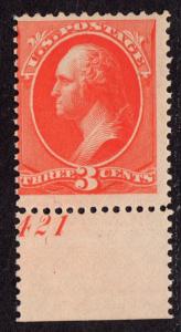 US SC#214 M/NH/A-F, plate # single, CV. $180