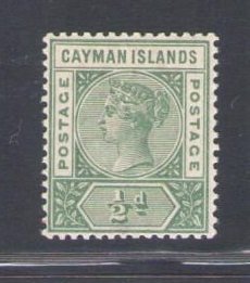 1900 Cayman Islands, 1/2d. dpale green, Stanley Gibbons n. 1a, MNH**