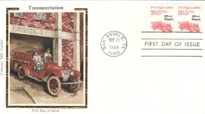 #2264 Fire Engine 1900s Colorano FDC