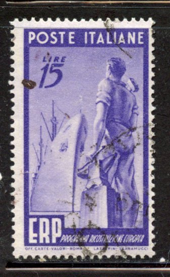 Italy # 516, Used. CV $ 24.00,  See Discription