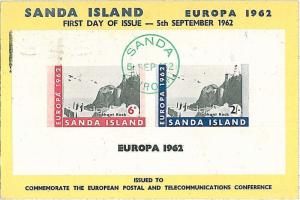 EUROPA \ LIGHTHOUSES \ TELECOMUNICATIONS - COVER - SANDA ISLAND 1962