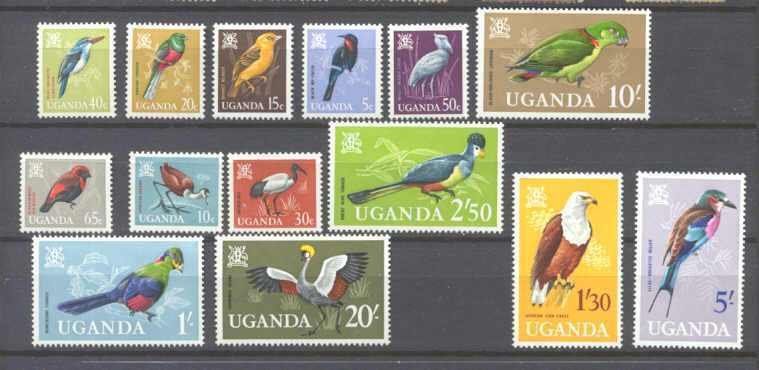Uganda 97-110 MNH Birds SCV67.75