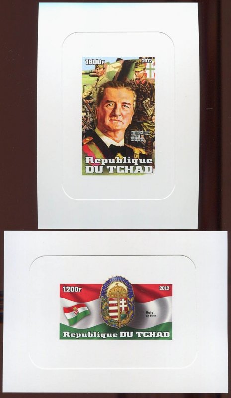 Ly389 2012 Miklos Horthy World War II WwII Leaders ! Cardboard 2Bl Mnh