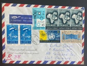1974 Cairo Egypt Airmail cover To Berlin Germany Universal Postal Union