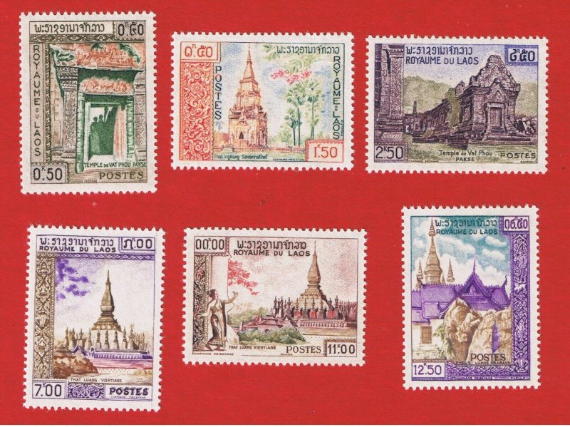 Laos #60-65 MNH OG  History  Free S/H