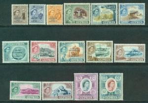 Cyprus #183-197  Mint  VF  VLH  Scott $155.00