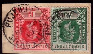 SIERRA LEONE 1919 PUJEHUN cds on piece.....................................40275