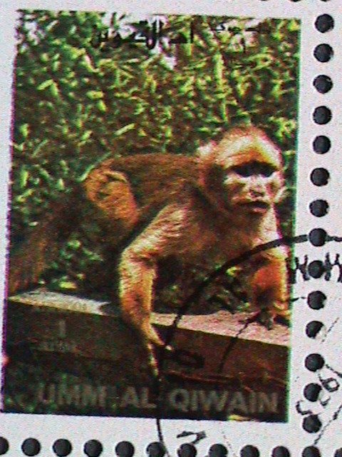 UMM AL QIWAIN- AFRICAN WILD ANIMALS CTO MINI SHEET, VERY FINE