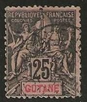French Guiana 42, used. 1892.  (F463)