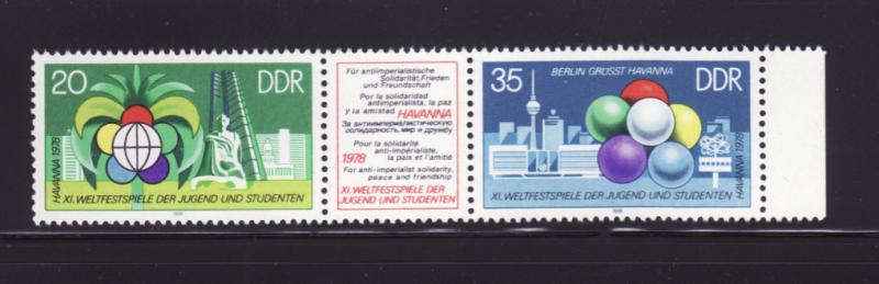 Germany DDR 1934a Set MH World Youth Festival