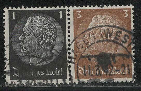 Germany Scott # 415, 416, used, se-tenant, Mi # W95