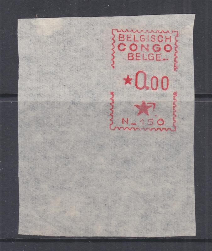 BELGIAN CONGO,Meter,1950 Satas, Proof strike on Tissue paper piece, N 150, 0.00