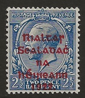 Ireland 27  1922   2 1/2 pence fine mint   hinged