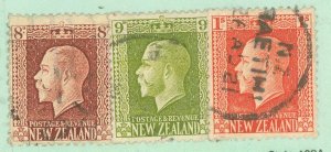 New Zealand #157-159 Used Single