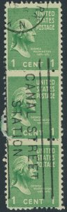 US 804 Presidential Issue; Used vertical strip of 3 -- See details and scans