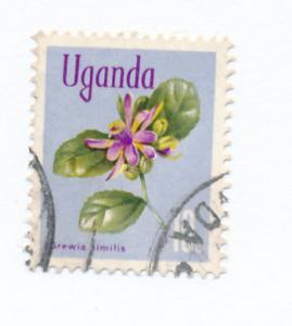Uganda 1969 Scott 116 used - 10c, Flowers