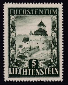 Liechtenstein 1952 5fr. Vaduz Castle XF/NH(**)
