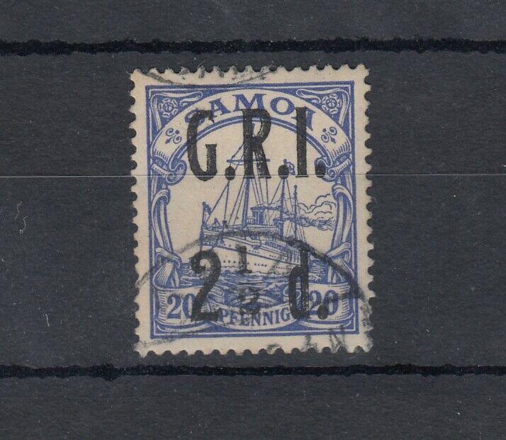 Samoa Germany GRI 1914 2 1/2d On 20pf SG104a Fine Used J5022