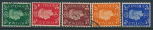 SG 462a / 466a 1937 GV dark colours set very fine used