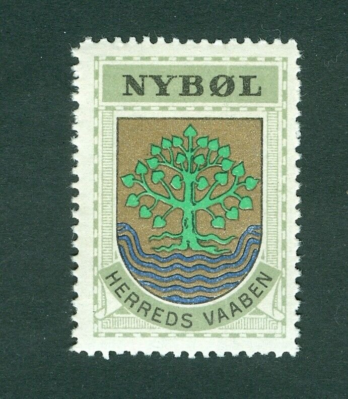 Denmark. Poster Stamp 1940/42. Mnh. District: Nybol. Coats Of Arms: Tree, Leaves