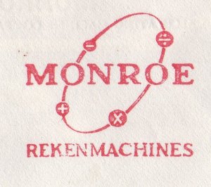 Meter cover Netherlands 1962 Calculator - Calculating machines - Monroe