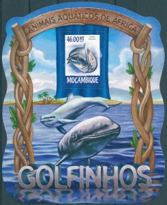 Mozambique 2015 MNH Marine Animals Stamps Dolphins Spotted Dolphin 1v S/S III