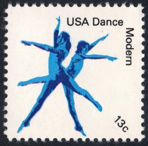 SC#1752 13¢ American Dance: Modern Single (1978) MNH