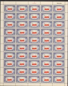 US #909 Mint Sheet Poland 