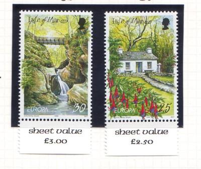 Isle of Man Sc 808-9 1999 Europa stamp set  NH