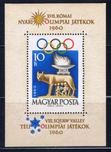 Hungary 1336 NH 1960 Olympics Souvenir Sheet