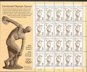 US #3087 Mint Sheet Discus Thrower 