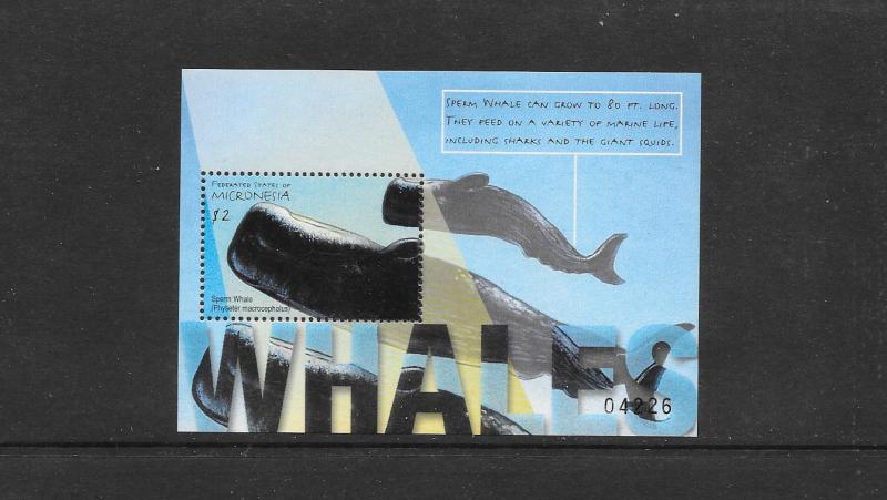 WHALES - MICRONESIA #419 MNH