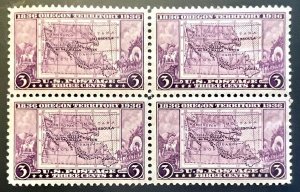 Scott#: 783 - Oregon Territory 3¢ 1936 Block of Four MOG - Lot 5