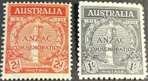 AUSTRALIA # 150-151-MINT NEVER/HINGED**--COMPLETE SET--1935(lotF)