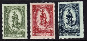 Liechtenstein 1920- MADONNA AND CHILD - Complete   M-VF-NH Set # 47-49