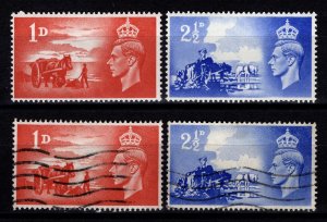 Great Britain 1948 Channel Islands, 3rd Anniv. of Liberation, Set [Mint/Used]