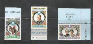 NAURU - 1982 - Royal Visit - Perf 3v Set - Mint Never Hinged