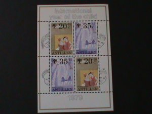 NEDERLAND-ANTILILEN-1979 SC#B170a  INTERNATONAL YEAR OF THE CHILD MNH S/S VF