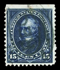 Scott 259 15c Unwatermarked Bureau Issue Used F-VF Cat $65