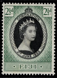 FIJI QEII SG278, 1953 CORONATION, LH MINT.