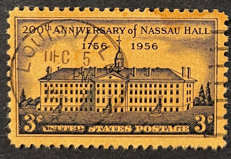 US #1083 Used F/VF 3c 200th Ann. of Nassau Hall 1956 [B35.3.3]