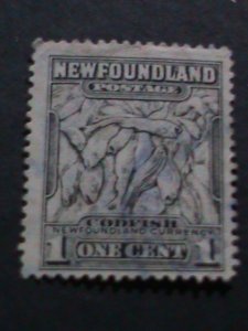 ​NEWFOUNDLAND 1932-SC#184 90 YEARS OLD-CODFISHES USED STAMP VERY FINE