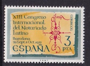 Spain  #1908  MNH  1975  congress Latin notaries