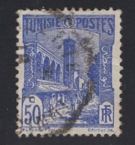 Tunisia  #88  used  1934  mosque Tunis  50c ultra