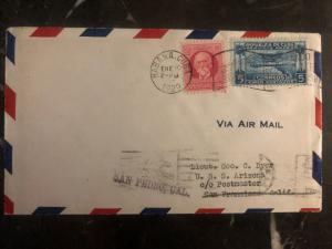 1929 Habana Cuba First Flight airmail cover FFC to San Pedro CA USA FAM